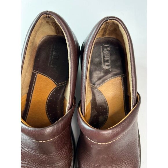 Born Leather Slip On Mules Clogs. Brown. Size 7/ Eur 38 - Picture 9 of 14